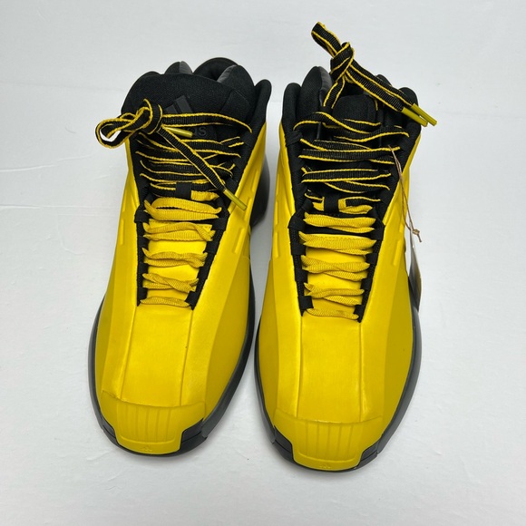 ADIDAS CRAZY 1 SNEAKERS BASKETBALL SHOES SIZE 11.5 GY3808 YELLOW METALLIC BLACK - Picture 2 of 10